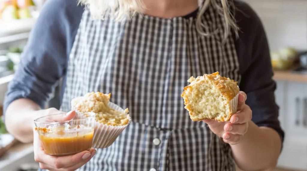 Adieu le beurre dans mes gâteaux : je le remplace par un ingrédient du placard pour des muffins avoine-pomme ultra moelleux
